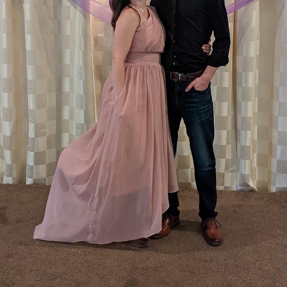 Dusty rose bridesmaid dress